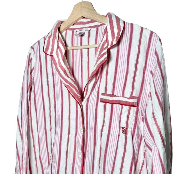 Victoria's Secret Candy Cane Striped Pajama Set Pants M - Picture 6 of 8